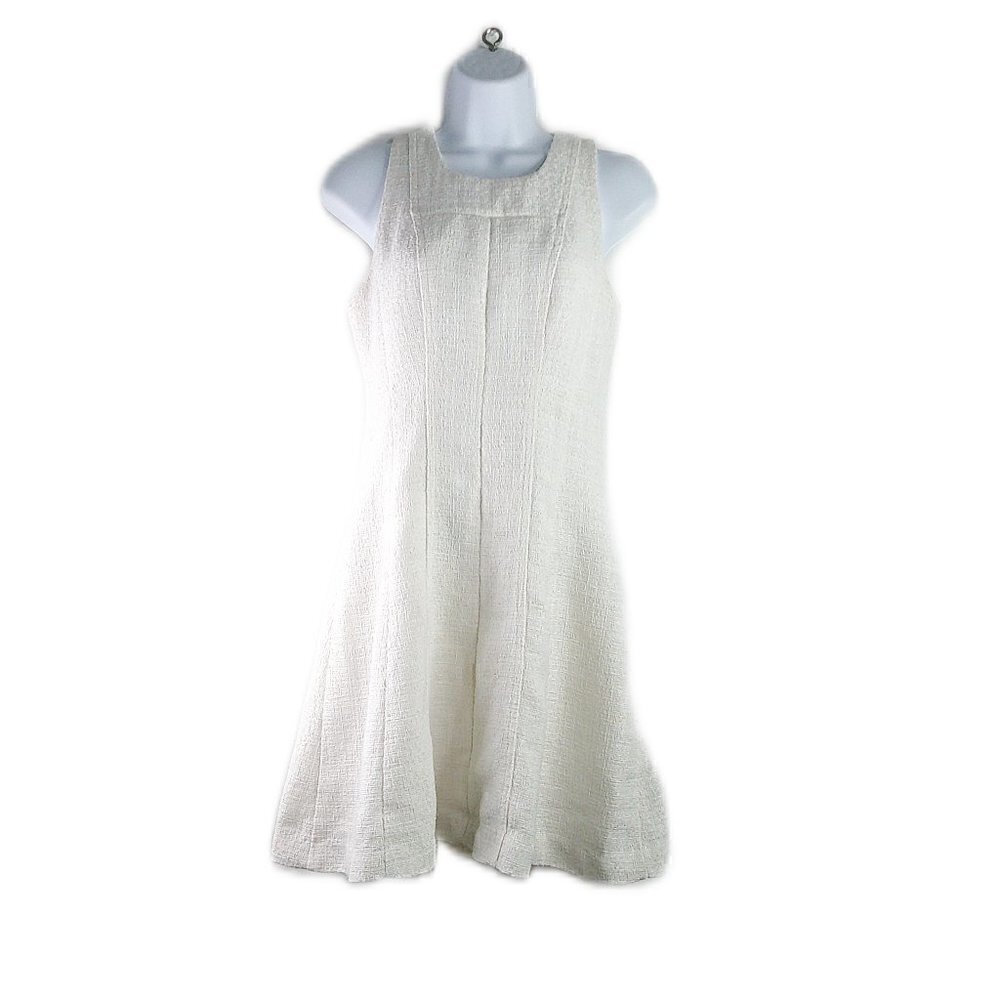 Banana Republic - Textured Sleeveless Dress Ivory - Size 0